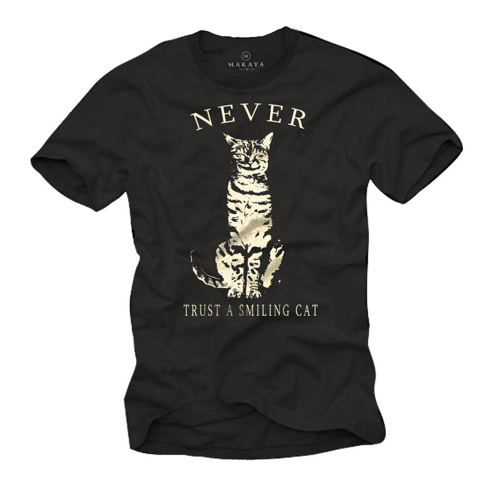 Funny Sayings Nerd Mens TShirt with Cat Cool Men Cats Shirt Unisex T-Shirt XXXL