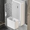 Punching Free Toothbrush Storage Box Multifunctional Ins Makeup Brush Holder Glacier Pattern Bathroom Storage Rack