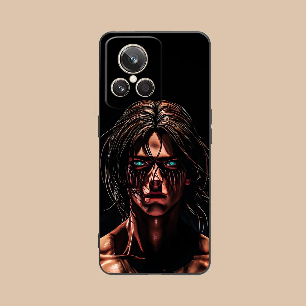 

AOT Eren Yeager Matte TPU Mobile Phone Case for Realme 15 14 13 12 11 10 9 Pro Plus T i Lite 5G Colorful Printing Cover realme 9i 5G