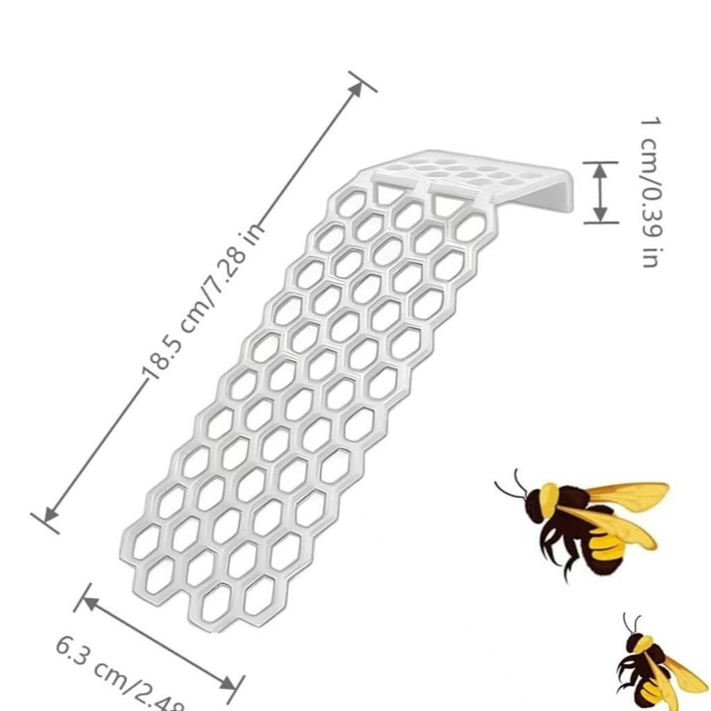 Escalera de abeja flotante: Estación de Bebida para Insectos Abejas - Plegable, Material Plástico, Adecuado para Cajas de Insectos para Mascotas