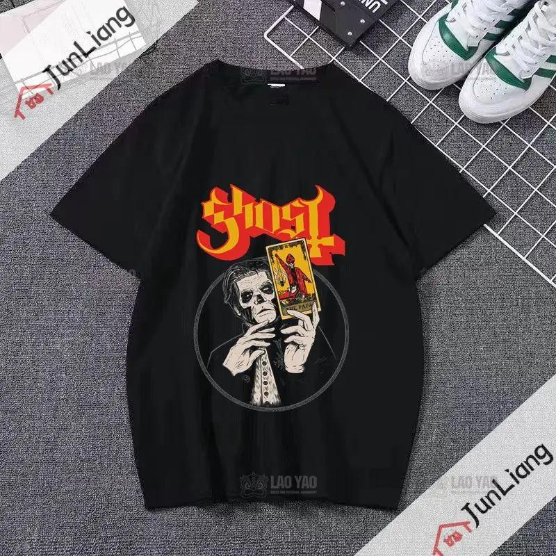 Ghost Band T-shirt Unisex's Hip Hop Graphic T-shirt Short Sleeve Casual O-neck T-shirt Band Fan T-shirt for Both Unisex and Unisex