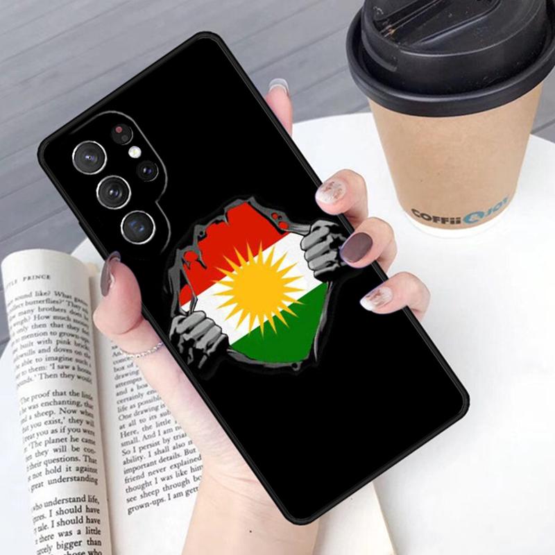 Kurdistan Kurdish Flag phone case Cover For Samsung Galaxy S24 S25 Ultra S21 S22 Ultra S10E Note 10 Plus Note 20 FE S23