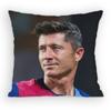 Robert Lewandowski Pillow Case Antidustmite Pillowcase Invisible Zipper Silky Sofa Cushion Cover for Bedroom