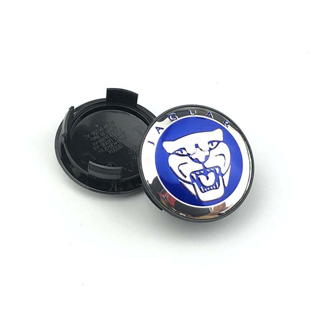 4Pcs 58mm Car Wheel Center Caps blue Modified hub cover for Jaguar XF XJ-S XJ-6 X-Type XE S-Type F-Type XK8 XK XFR Accessories