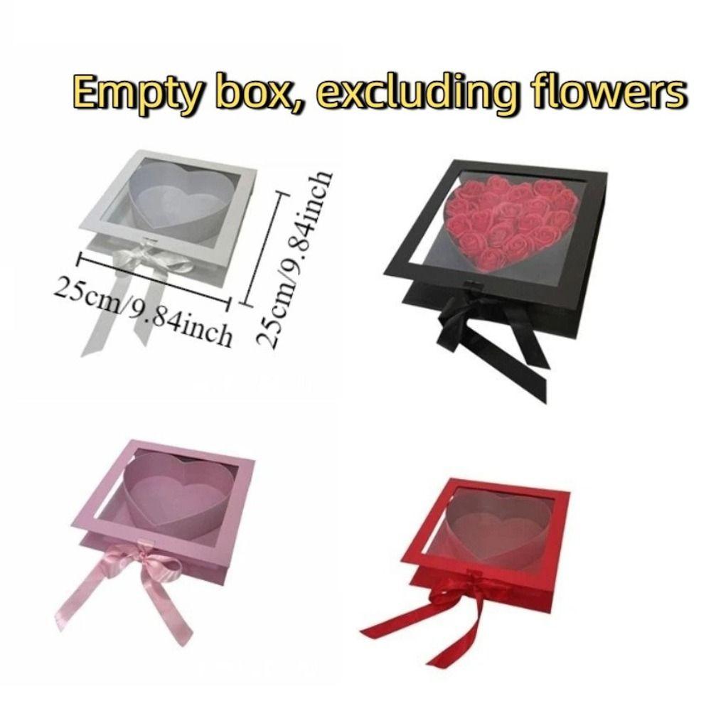 Fillable Mother's Day Gift Box Elegant Flower Display Box Floral Packaging Box Wedding Anniversary