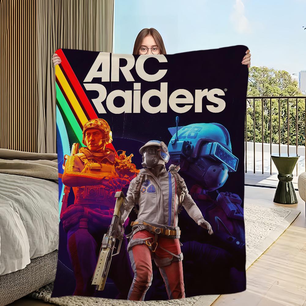 A-Arc Raiders Game Blanket For Sofa Room Microfiber Bedding Blanket Office Travel Gift Home