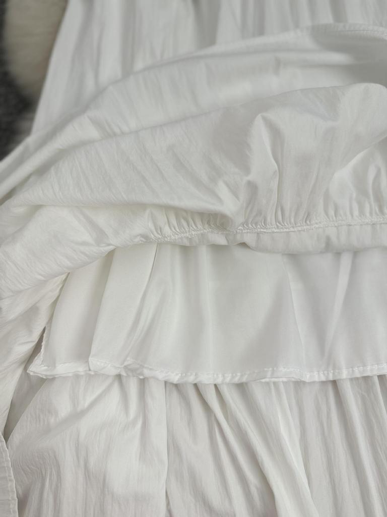 Japanese-Korean Patchwork Lace Midi Skirt - A-line, High-End, Versatile for Commute