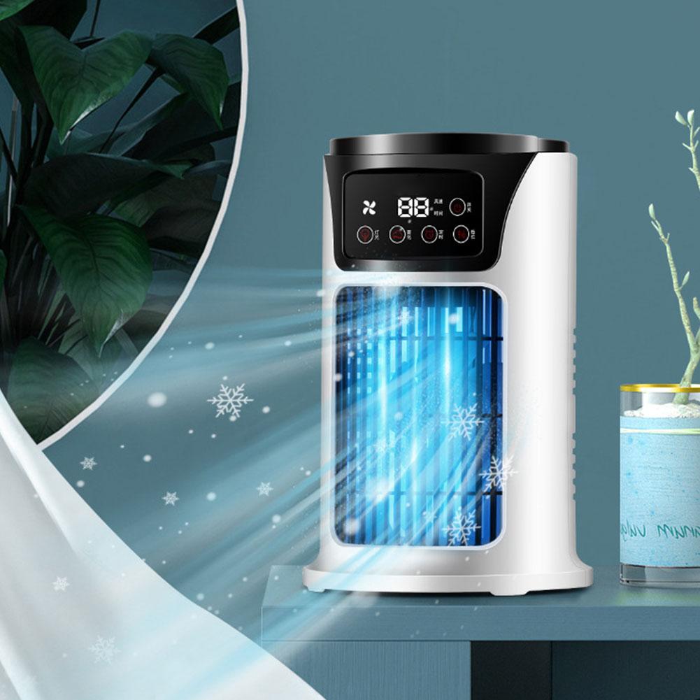 Portable Air Conditioner Fan 6H Timer Desktop Fan 300ML Water Tank Water Cooling Fan for Home Bedroom Office