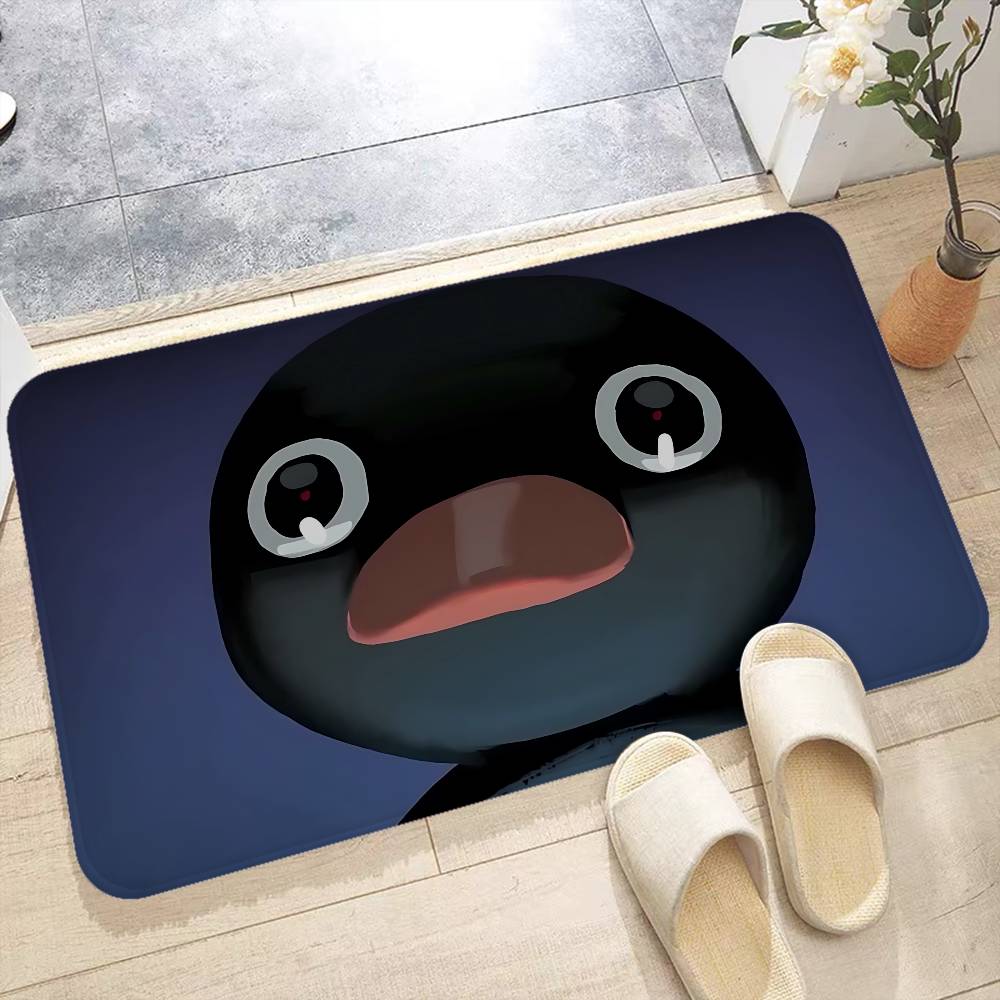 Kinder Animation P-Pingu Fußmatte Waschbar Rutschfest Wohnzimmer Sofas Stühle Bereichsmatte Kücheneingangsbereich Teppich
