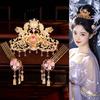 1 Set Pearl Tang Dynasty Hairpin Classical Flower Hair Comb Vintage Ancient Hair Stick  Jewelry