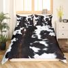Cowhide Bedding Set Patchwork Cow Print Comforter Cover Farm Animal Duvet Cover Western Cowboy Farmhouse Polyester Quilt Cover