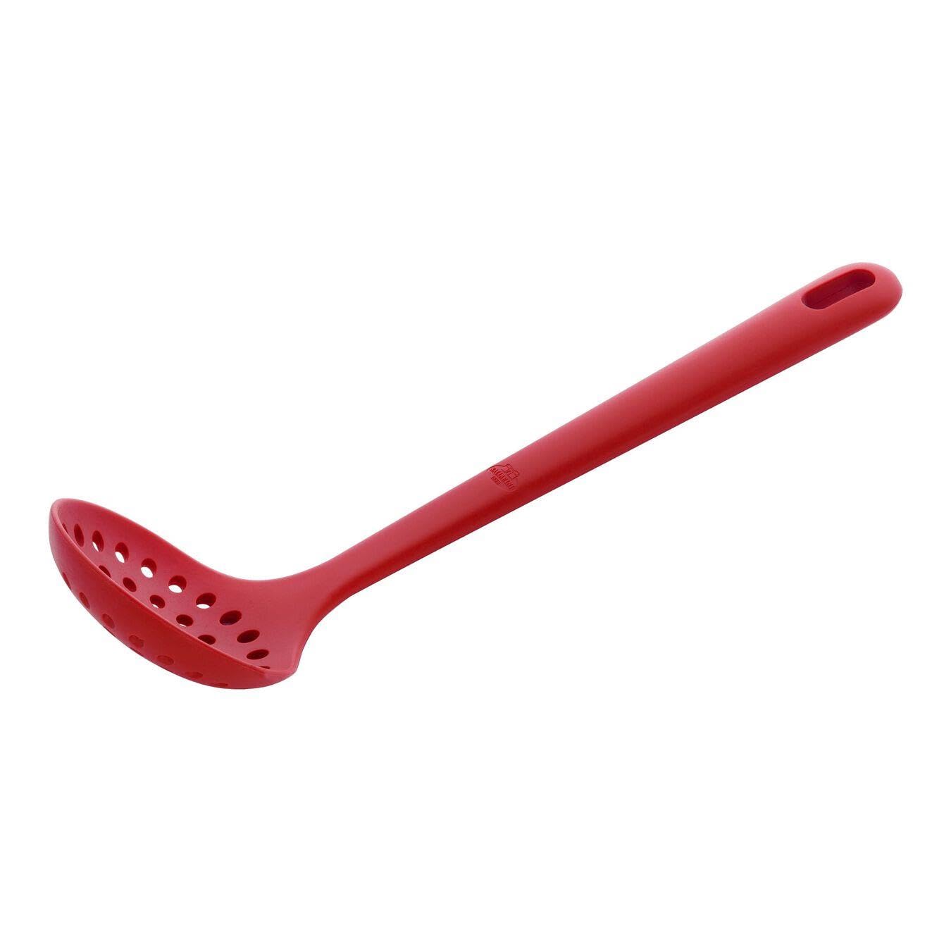 

Ballarini Rosso Skimming Silicone Slotted Dishwasher Safe Japanese Ladle, Ladle, [Official Product] 28000-002