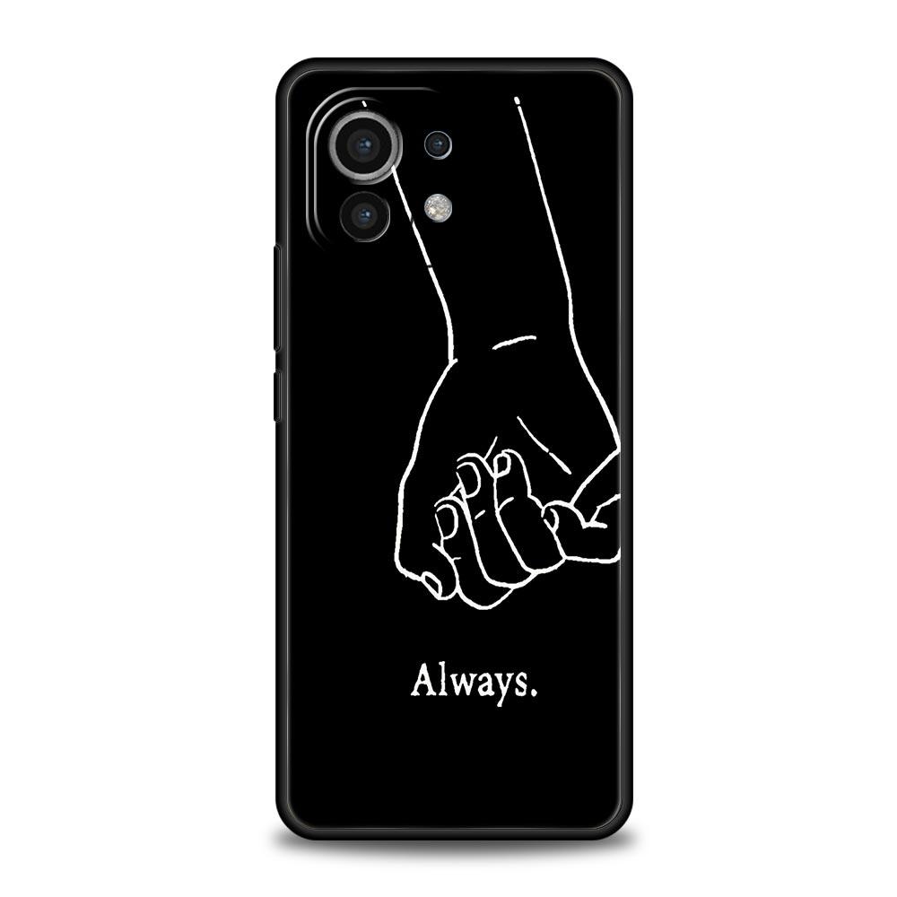 Phone Case For Xiaomi Mi 15 14 14T 13T 12T Pro 12 13 11 Lite 5G 11T X6 X5 Pro Soft TPU Cover Couple Cartoon Aesth Sun Moon