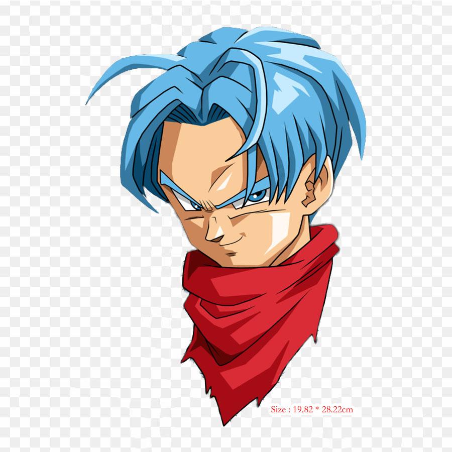 Toppe per vestiti, borse, adesivi termici termoadesivi Trunks I Goten Goten Trunks, motivo lavabile a trasferimento termico