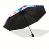 1pc Magic Potion Two Unicorns Automatic Opening and Closing UmbrellaPortable 3 Fold Small Umbrella for Men and Women.Z066