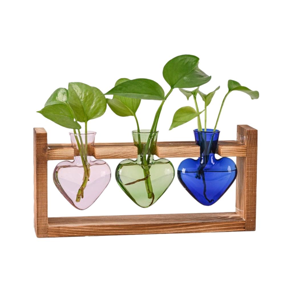 1 Stück Hydroponische Pflanzen Terrarium Vasen Tischdeko Blumentopf Pflanzenbehälter Desktop Glas Pflanzgefäß für Heim- und Bürodekoration