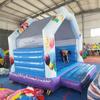 Ocean-Themed 4x4 Inflatable Kids' Castle Playground with Blower.