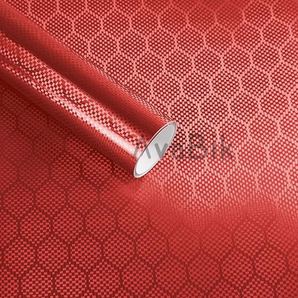 20/60cm x152cm Hex Carbon Red Car
