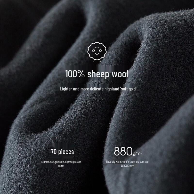 Dámský dlouhý zimní kabát Shangdoupila ze 100% vlny