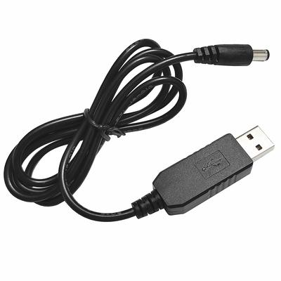 Cablu USB Boost 5V la 12V Alimentare USB Cablu adaptor de alimentare USB la DC Cablu de conversie DC 5.5*2.1