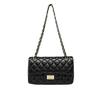 2023 Summer Women's Diamond Pattern Chain Shoulder Bag - Small, Chic, Solid Color