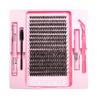 Natural Dense Sectional False Eyelashes with Quick-Set Glue and Tweezers for Beginners