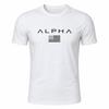 Limid Men S Alpha LeTTering Flag Graphic T ShirT On Sha Qwfomhaf
