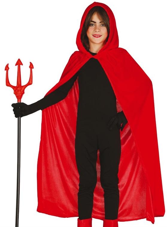 Red Devil Vampire Hooded Cape 100cm