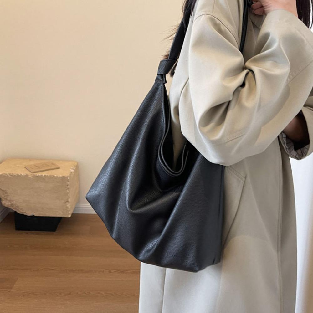Large Capacity Hobo Bag Aesthetic Tote Bag Casual Underarm Bag  Outdoor