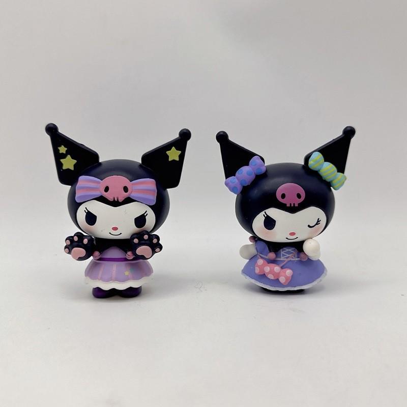 Kuromi Pvc Figurine Set With Candy Theme For Collectors And Giftgiving