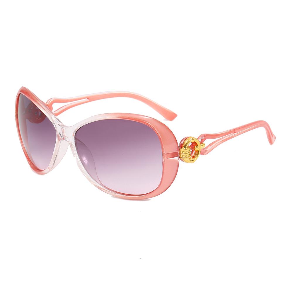Fashion Retro Gradient Oval Women Sunglasses  Personality Colorful Frame Design Leisure Street Shooting Men Sun Glasses Uv400