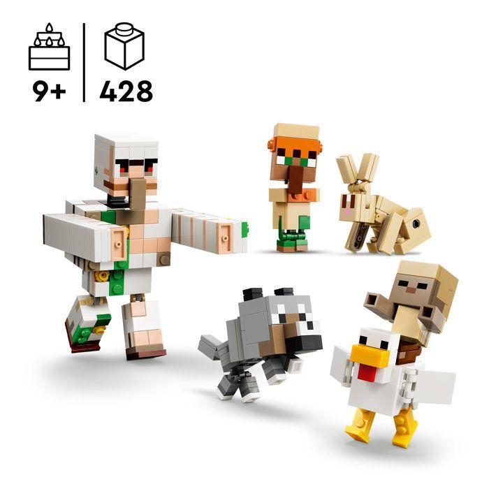 LEGO Minecraft 21592 L'Attaque du Désert du Poulet Chevauché - Jeu de Construction 9 ans