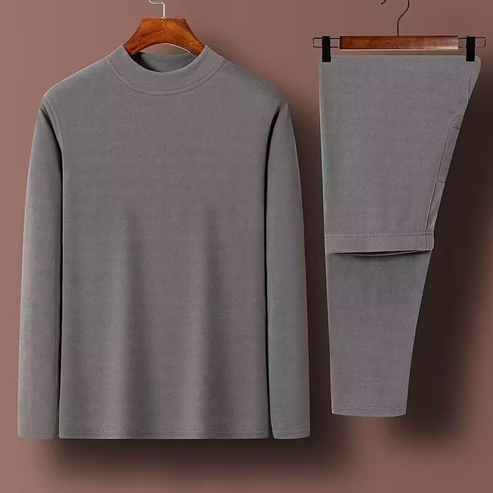 

Мужской стильный теплый бархатный костюм с длинным рукавом и брюками L