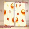 Set Of 2 Flat Printing Curtains Without Rod Fruity Pancake Delight April Fools Is Day Festival Fashion Durable Curtain Polyester