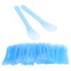 100pcs Cosmetic Spatula Plastic Disposable Hair Removal Cream Tattoo Repair Cream Spatula Blue