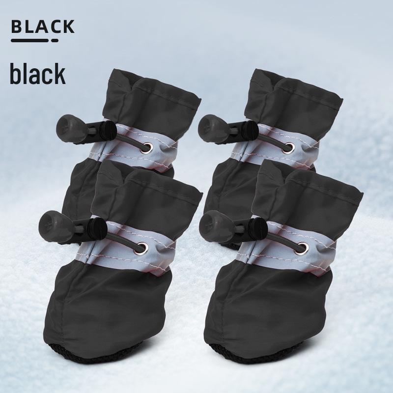 Reflective Non-Slip Dog Shoes for Small & Medium Dogs – Waterproof Oxford Pet Boots with Soft Bottom for Foot Protection