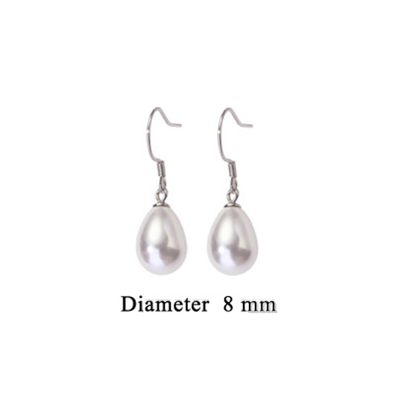Silver French Retro Water Drop Pearl Earrings Female High-End Temperament Earrings Niche Design Earrings