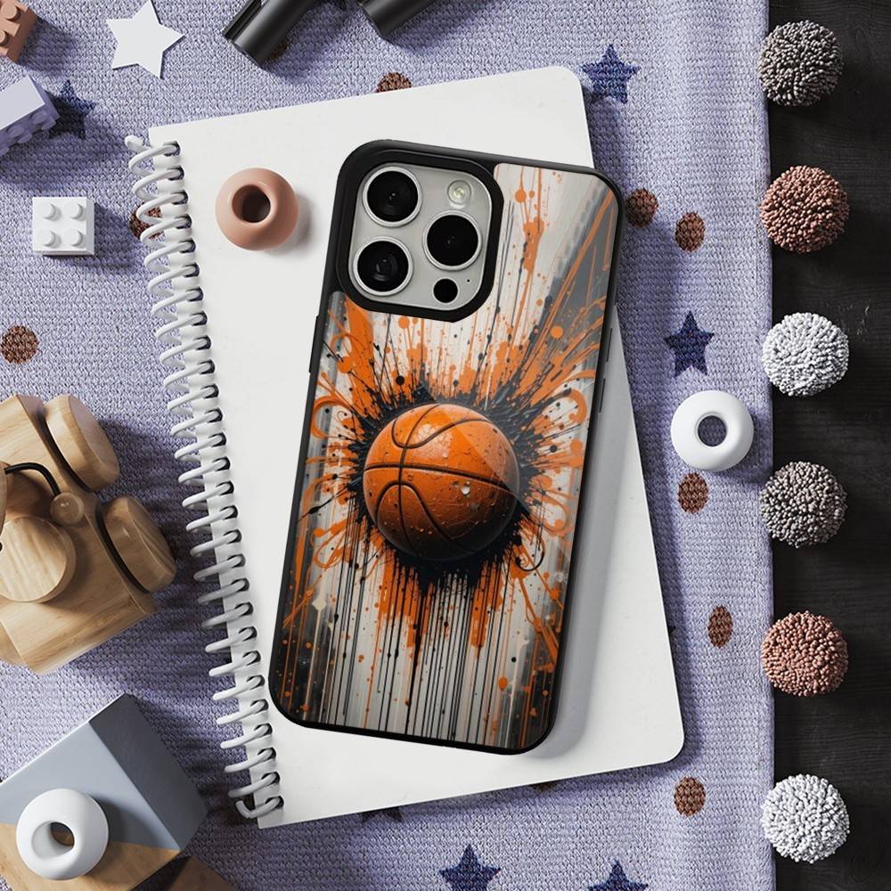 Sports Equipment Basketball Case For iPhone 13,15,17,14,Pro,Max,For Magsafe,Plus,12,11,16,Mini,Magnetic Wireless Charging