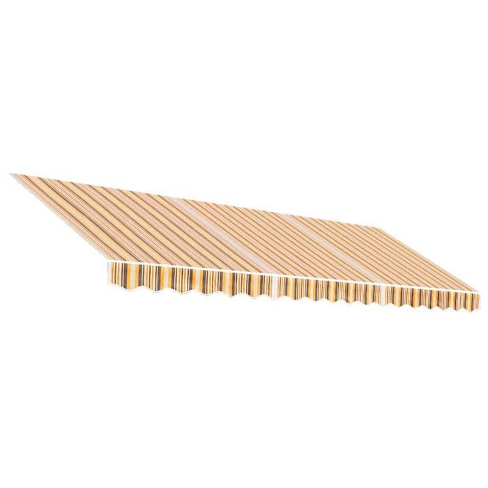 VidaXL Tissu de remplacement pour auvent rayures multicolores 4,5x3 m, dessus d'auvent de remplacement, parasol de terrasse, 367738