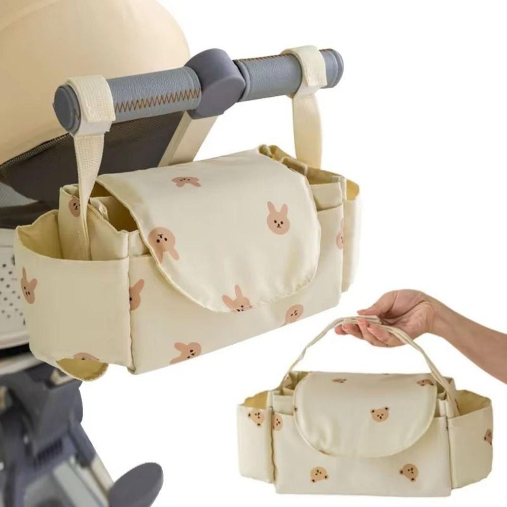 Cloth Stroller Hanging Bag Cartoon Baby Stroller Bag Cute Pram Storage Bag  Outdoor