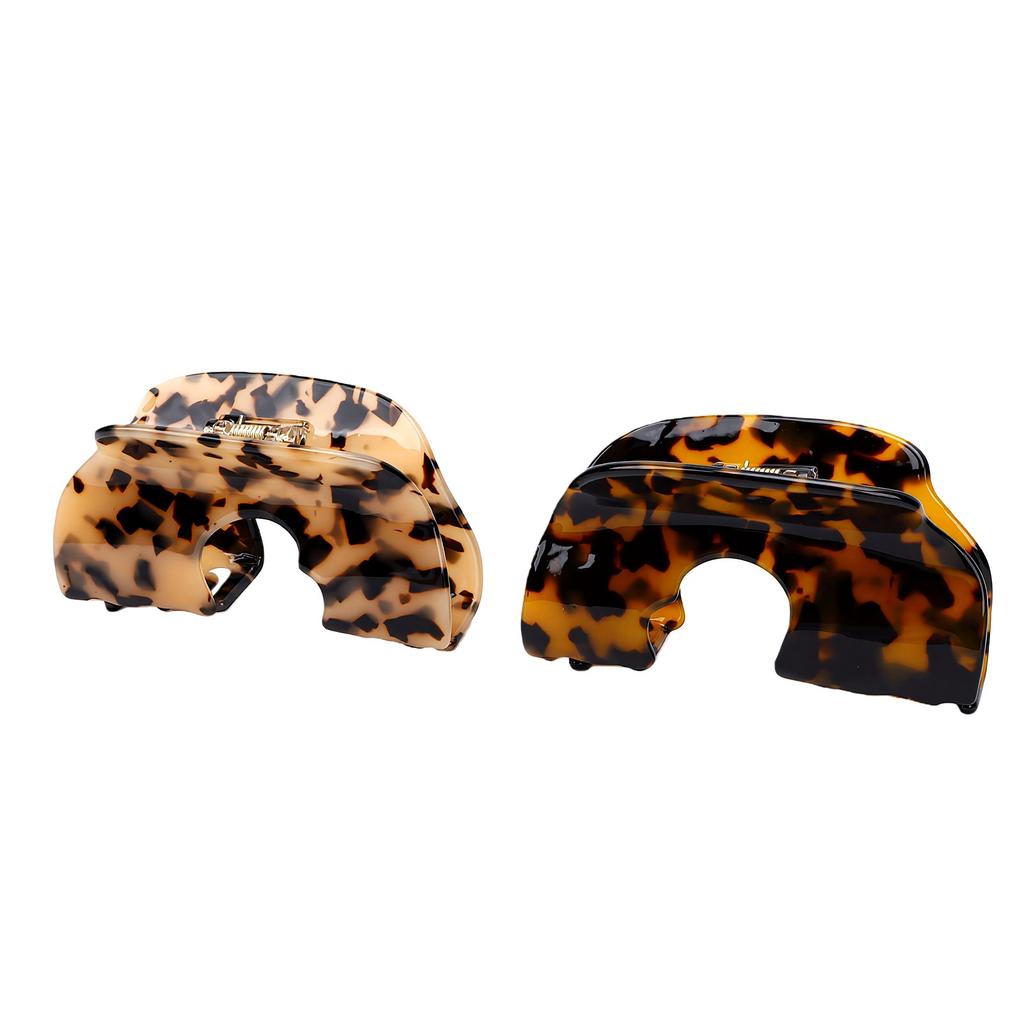 Hat Claw Clip for Women Tortoise Shell Non Slip Grip Baseball Cap Hair Claw for Thick Thin Hair 2pcs