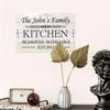Custom Vintage Kitchen Metal Sign Personalized Name Aluminum Wall Art Farmhouse Decor