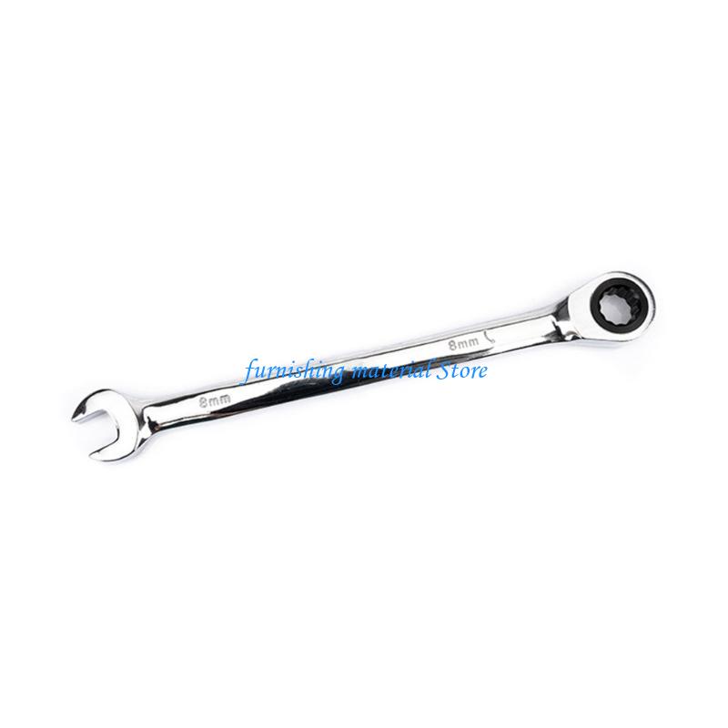 Y5GD Open Dual-Purpose Combination Ratchet Wrench Portable Universal 72 Teeth Reversible Ratchet Spanner Car Repair Hand Tool