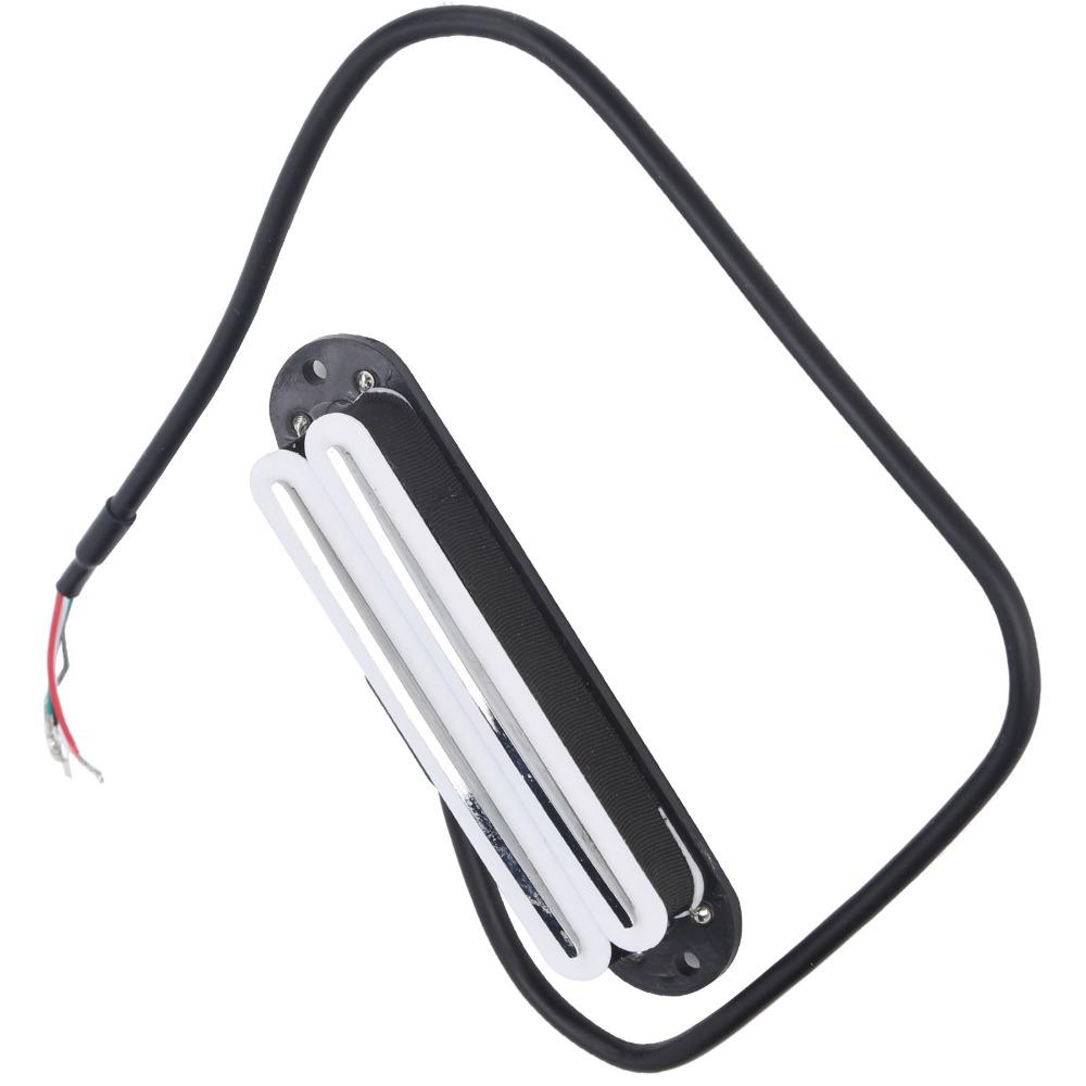 2PCS White And Black Electric Guitar Pickup Metal + ABS Guitar Accessories Electric Guitar