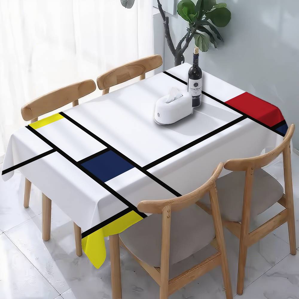 Art P-Piet CC-ornelies M-Mondrian Tablecloth Home Dinner Table Cover Banquet Outdoor Party Cover Hotel Decoration Tablecloths