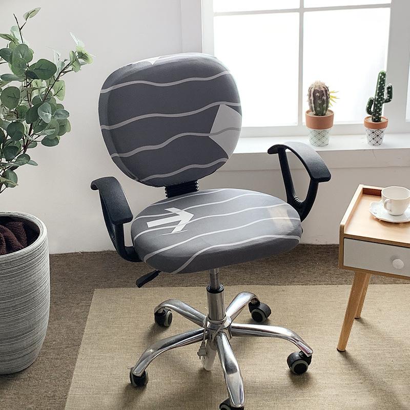 

Чехол на компьютерное офисное кресло - защитные и растягивающиеся универсальные чехлы для стульев, вращающийся растягивающийся чехол для стула size