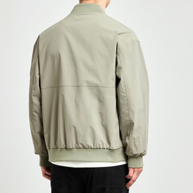 Spring New Men's Simple Solid Color Casual Baseball Collar Flying Suit Jacket