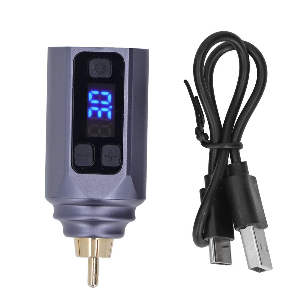 Bezprzewodowy Zasilacz do Tatuażu 3‑12V Regulacja Interfejs RCA Pojemność 1500mAh Bateria do Maszynki do Tatuażu