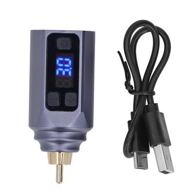 Alimentation sans fil pour tatouage 3-12V Réglable Interface RCA Capacité 1500mAh Batterie pour machine à tatouer