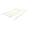 8Pcs Crochet Hook ABS Fish Tail Handle Aluminum Hook 2.5mm to 6.0mm Ergonomic Handle Crochet Hook Se